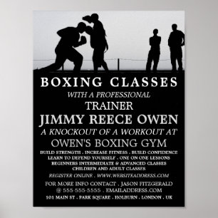 Poster Correspondance d'allumage, Advert de classe de box