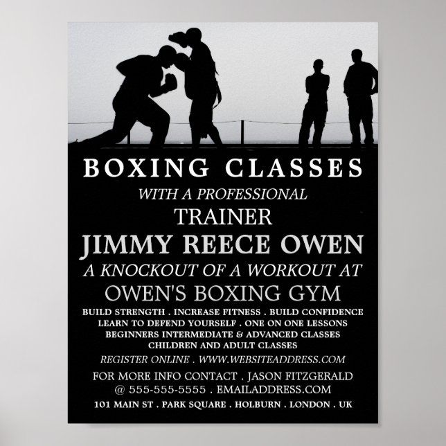 Poster Correspondance d'allumage, Advert de classe de box (Devant)