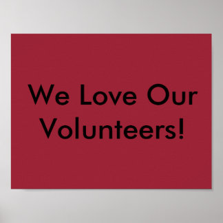 Poster Correspondance de l'affiche du bénévole