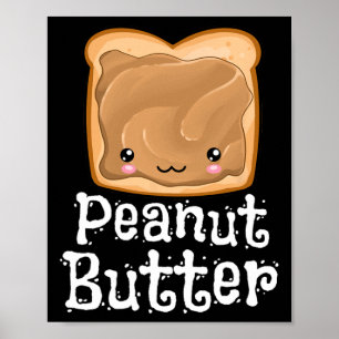 Poster Correspondance de l'Halloween Kawaii Peanut Butter