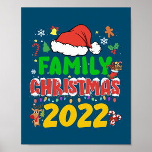Poster Correspondance famille Noël 2022 Équipe Père Noël