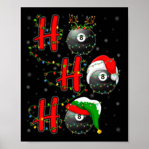 Poster Correspondance famille Noël Père Noël Ho Ho Ho Bil
