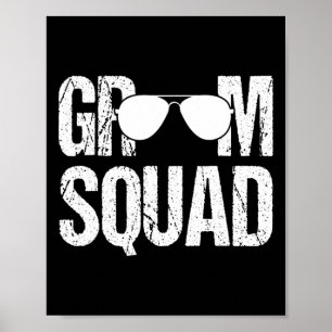 Poster Correspondance Groomsman Group Bachelor Party Groo