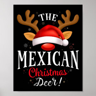 Poster Correspondances de la famille des cerfs de Noël me