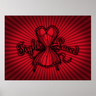 Poster Corset Tight Laced