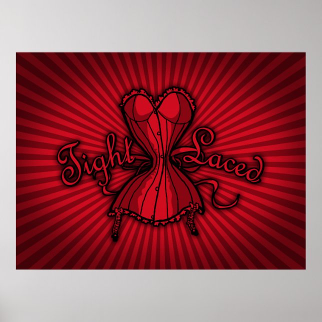 Poster Corset Tight Laced (Devant)