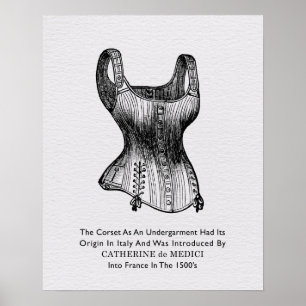 Poster Corset vintage