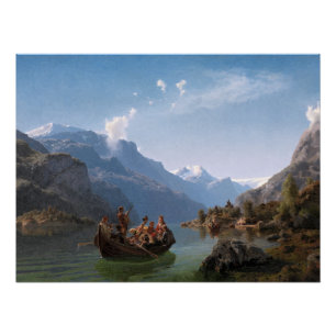 Poster Cortège nuptial sur le Hardangerfjord
