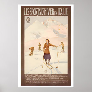 Poster Cortina D'Ampezzo Val Gardena Bardonecchia