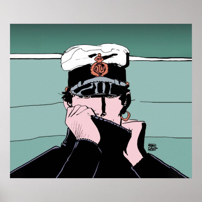 Poster Corto Maltese en pull (Devant)