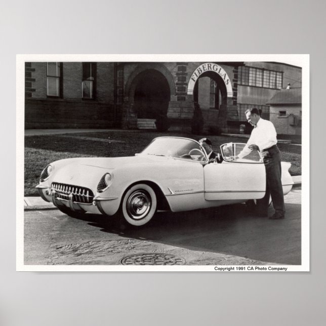 Poster Corvette 1953 (Devant)