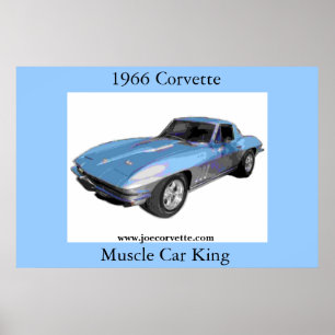 Poster Corvette 1966