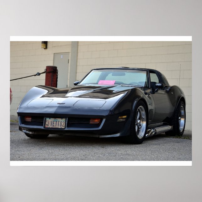 Poster Corvette C3 1982 (Devant)
