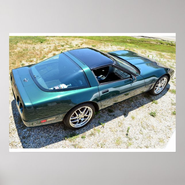 Poster Corvette C4 1992 (Devant)