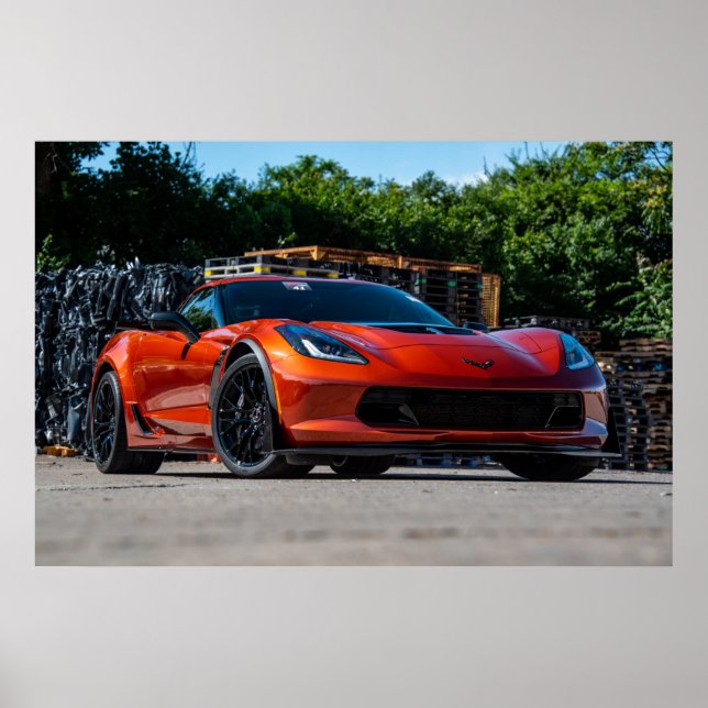 Poster Corvette C7 Z06 (Devant)