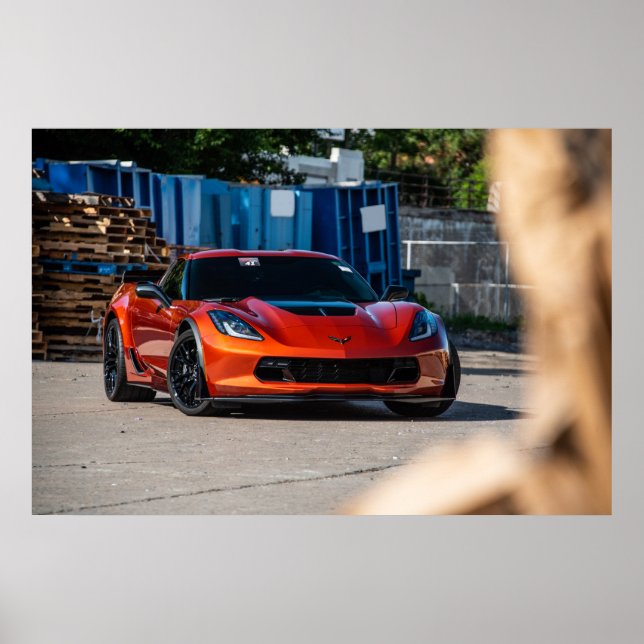 Poster Corvette C7 Z06 (Devant)