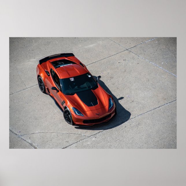 Poster Corvette C7 Z06 (Devant)