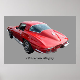 Poster Corvette Coupe Classique