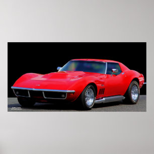 POSTER CORVETTE : LA VOITURE DE SPORT D'AMÉRICAIN
