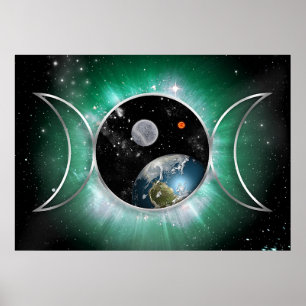 Poster Cosmic Triple Goddess