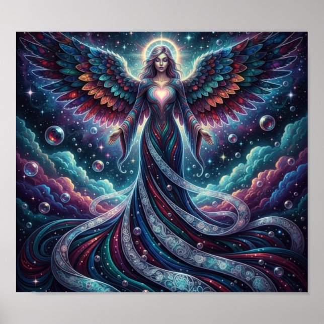 Poster CosmicBubblesAngel (Devant)