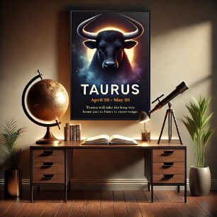 Poster Cosmique Taurus Bull Zodiac