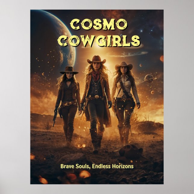 Poster Cosmo Cowgirls (Devant)