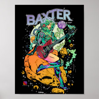 Poster Cosmonaute Baxter 8''x 12''