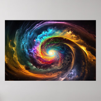 Poster Cosmos arc-en-ciel