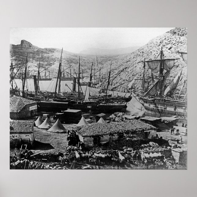 Poster Cossack Bay, Crimée, c.1855 (Devant)
