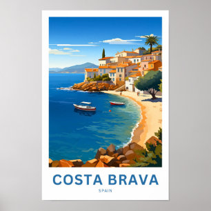 Poster Costa Brava Espagne Imprimer Voyage