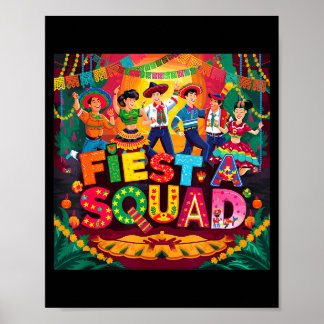 Poster costume 5 mai pancho fiesta squad homme de