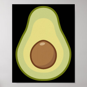 Poster Costume Avocado - Halloween Vegan
