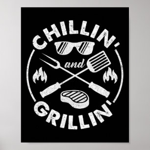 Poster Costume Chillin Et Grillin Drôle De Papa Grillant 