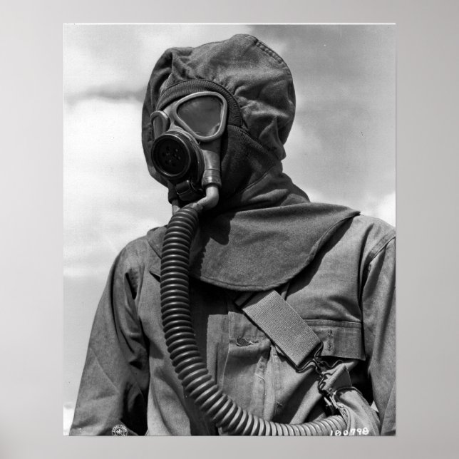 Poster Costume chimique 2ème guerre mondiale (Devant)