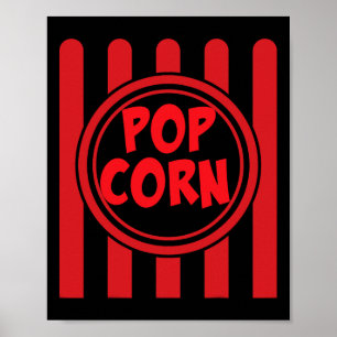 Poster Costume de Carnaval Popcorn Chemise Funny Rouge Bl