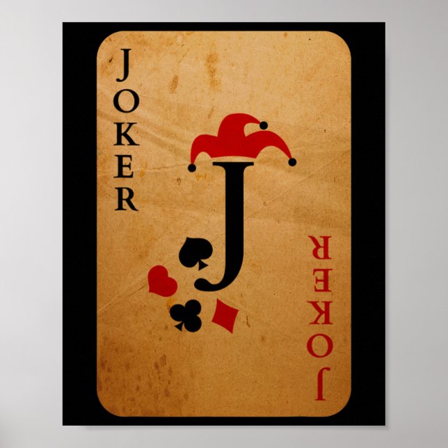 Poster Costume de carte Joker Halloween Deck de cartes (Devant)