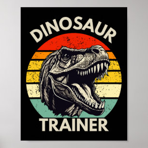 Poster Costume de dinosaure rétro pour adulte pour Hallow