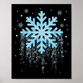 Poster Costume de flocon de neige Hiver Noël Matching Men
