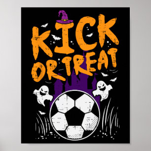 Poster Costume de football Halloween Soccer Kick Or Treat