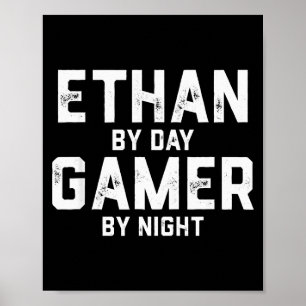Poster Costume de jeu Ethan Gamer Halloween pour hommes n