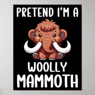 Poster Costume de mammouth laine garçons filles Easy Hall