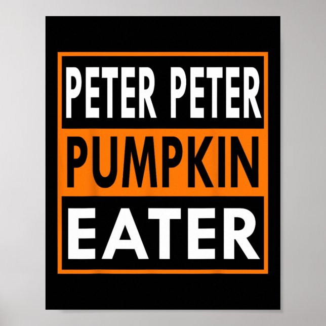 Poster Costume de mangeur Peter Citrouille pour les coupl (Devant)