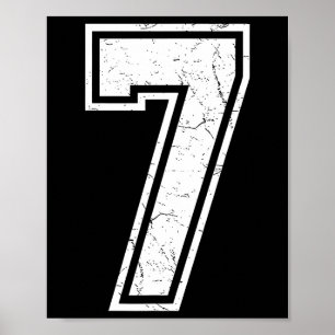 Poster Costume de mème assorti numéro 7 67 Hommes Femmes