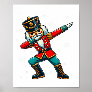 Poster Costume de Noël de casse-noisette Dabbing, famille