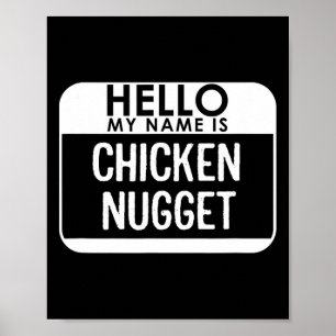 Poster Costume de poulet Nugget amusant Dernière minute f
