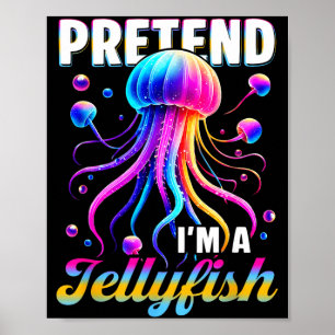 Poster Costume de Tentacules Thème Océan Méduse Prétendue