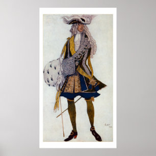 Poster Costume design for the King, in the Garden, from S