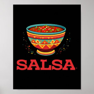 Poster Costume D'Halloween À Couple De Salsa Et De Chips