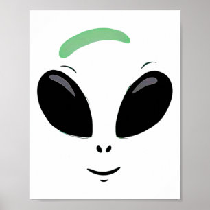 Poster Costume d'Halloween Alien vert